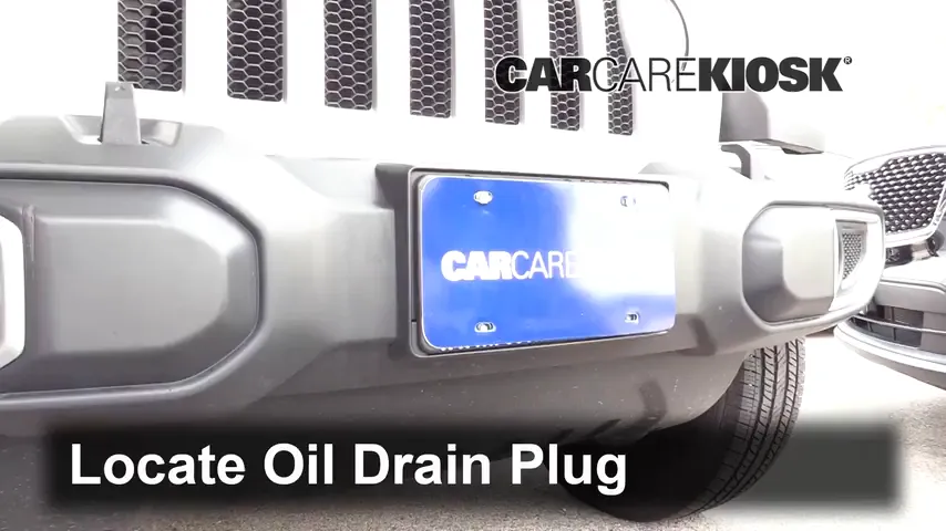 2018 Jeep Wrangler Unlimited Sport 3.6L V6 Oil Change Oil and Oil Filter